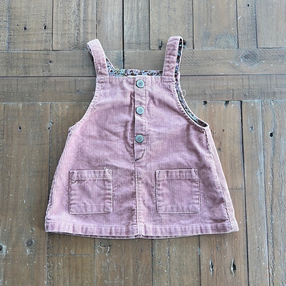 Zara Other - Zara rose corduroy jumper dress
